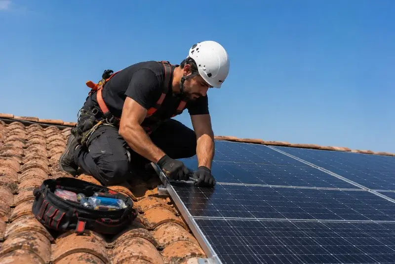 Maintenance et monitoring de panneaux solaires à Puy-du-Lac