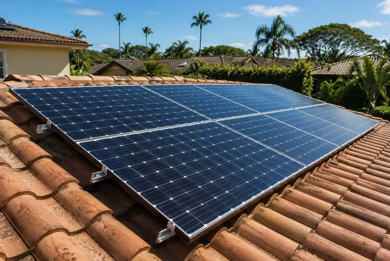 Installation de panneaux solaires à Puy-du-Lac
